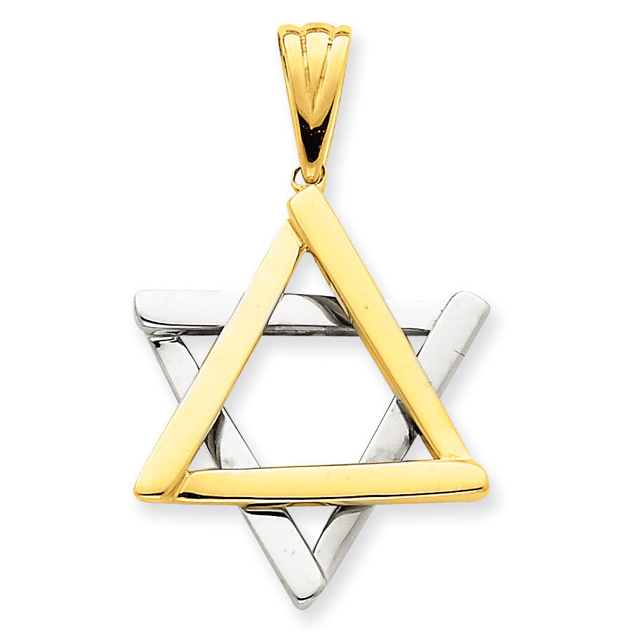 Star Of David Pendant 14k Two-Tone Gold CG53, MPN: CG53, 883957266282