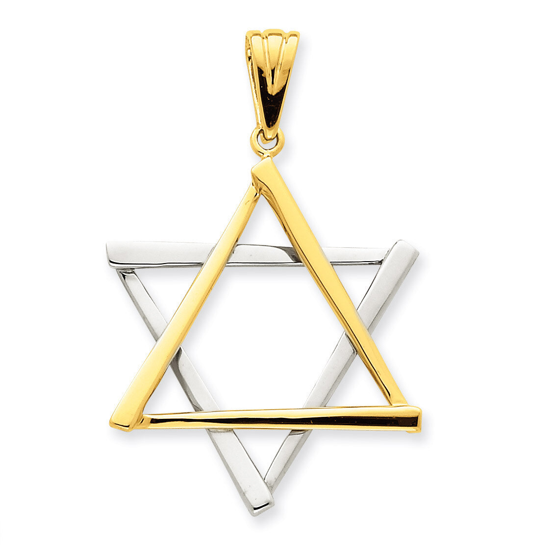 Star Of David Pendant 14k Two-Tone Gold CG54, MPN: CG54, 883957266213