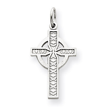 Celtic Cross Charm 14k White Gold CH127, MPN: CH127, 883957246857