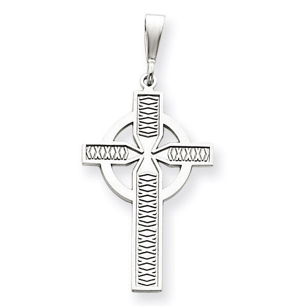 Celtic Cross Charm 14k White Gold CH129, MPN: CH129, 883957478067