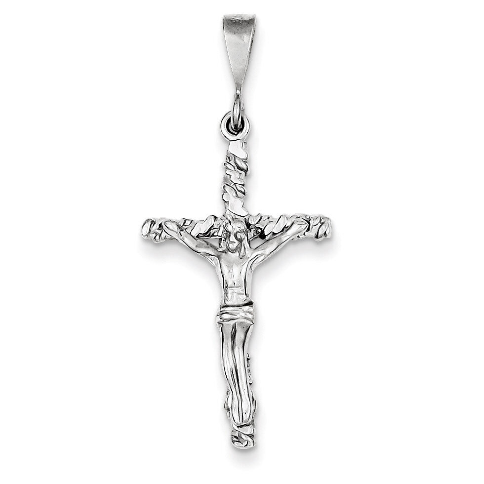 Crucifix Charm 14k White Gold CH139