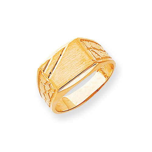 Men's Signet Ring 14k Gold CH165