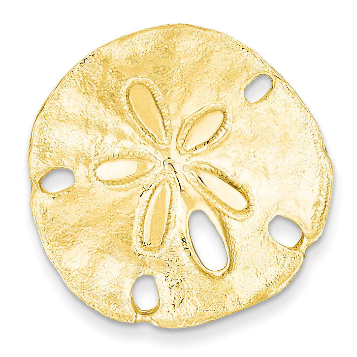 Fits up to 8mm on Both Small Sand dollar Slide 14k Gold Polished D1003