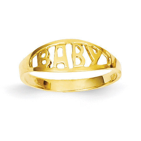 Baby Ring 14k Gold Polished D116