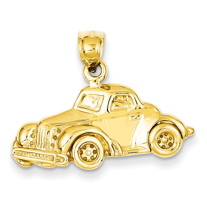 Classic Antique Car Pendant 14k Gold D1220