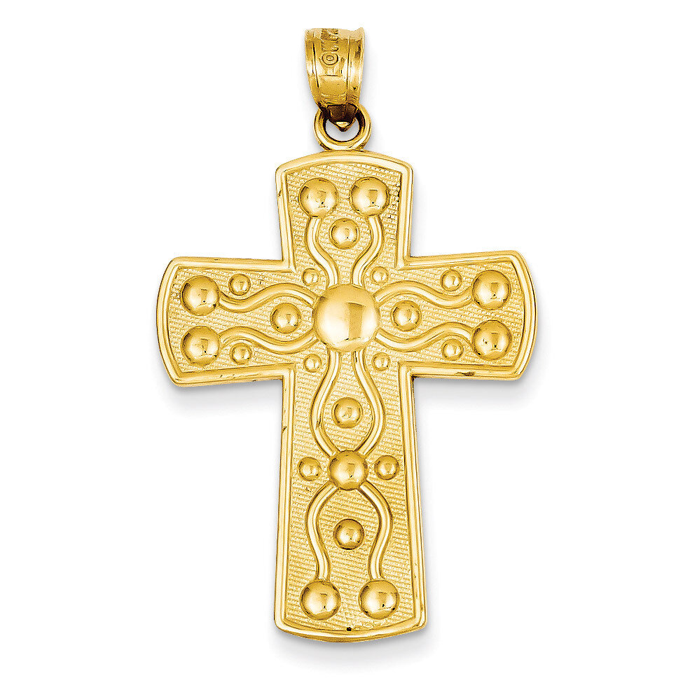 Cross with Serenity Prayer Pendant 14k Gold D1633
