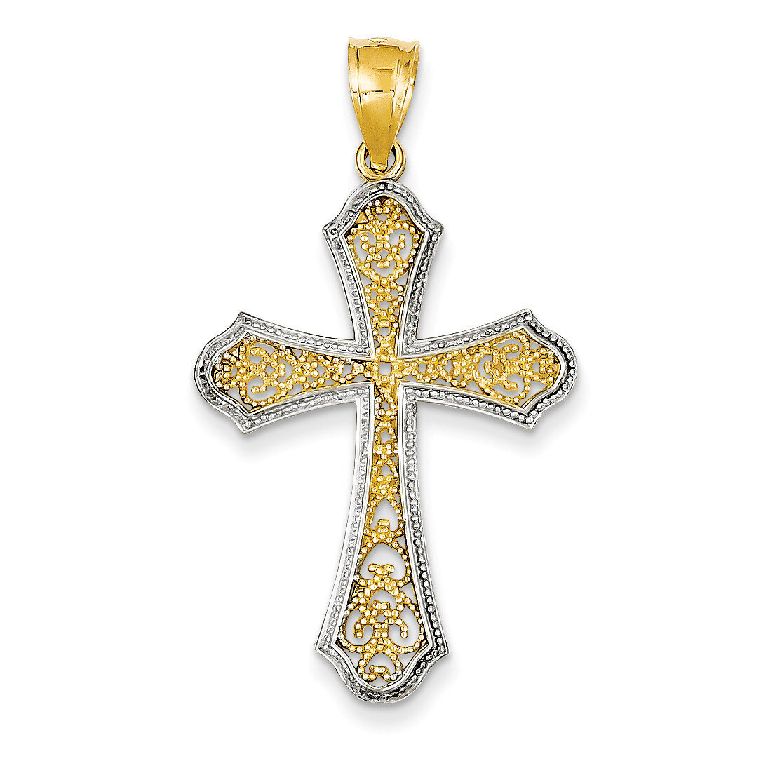 Filigree Cross Pendant 14k Gold D1645, MPN: D1645, 883957394084
