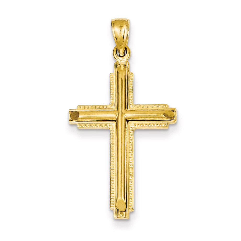 Cross Pendant 14k Gold Polished D1661, MPN: D1661, 637218058877