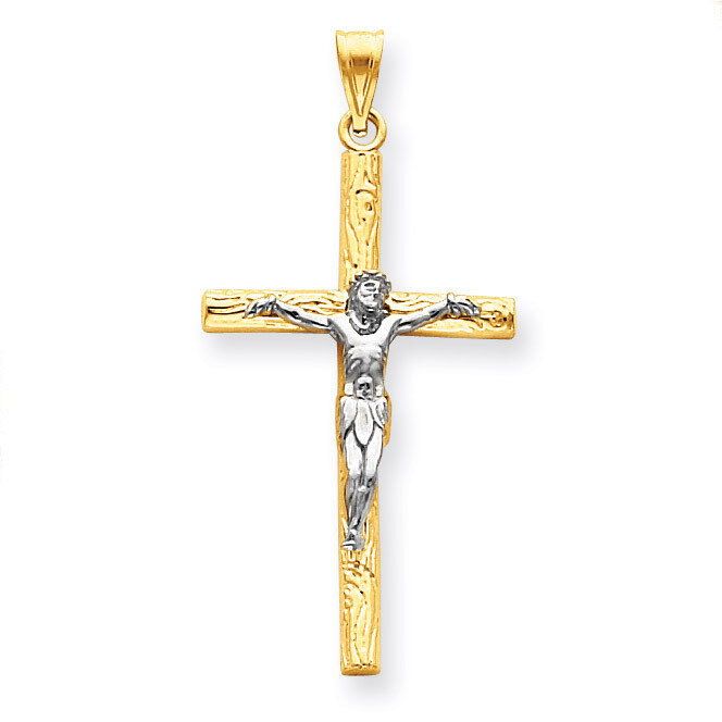 Crucifix Pendant 14k Two-Tone Gold D1683