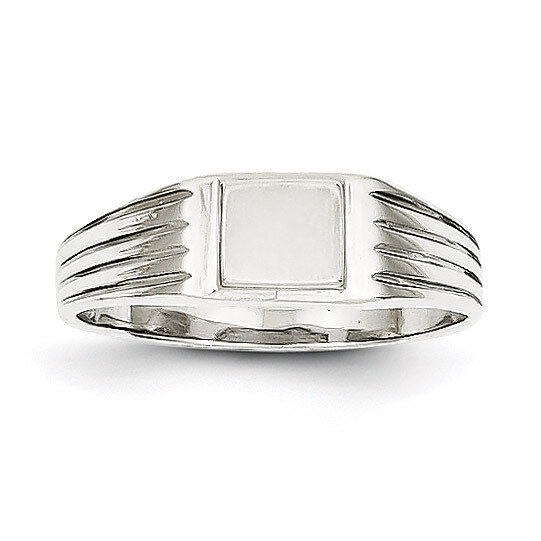 Childs Signet Ring 14k White Gold D1876, MPN: D1876, 886774092584