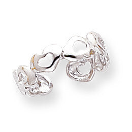 Heart Toe Ring 14k White Gold D1968, MPN: D1968, 752908235717