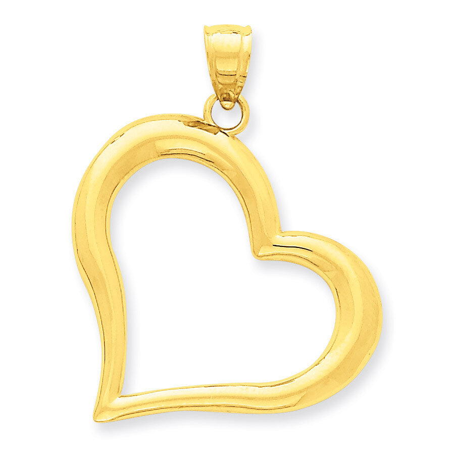 Heart Pendant 14k Gold Polished D2891, MPN: D2891, 886774092768