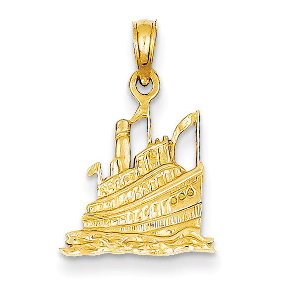 Cruise Ship Pendant 14k Gold D2966, MPN: D2966, 637218030941