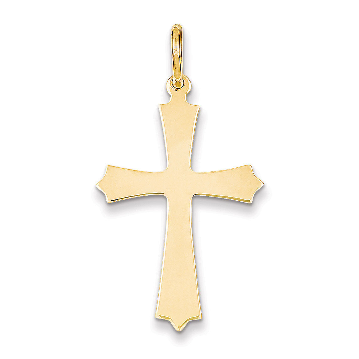 Cross Pendant 14k Gold Polished D3154