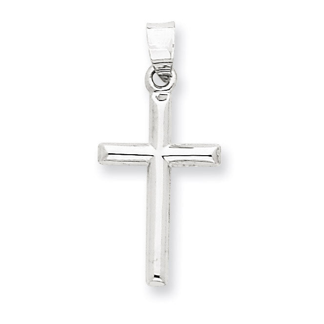 Hollow Cross Pendant 14k White Gold D3163, MPN: D3163, 883957899213