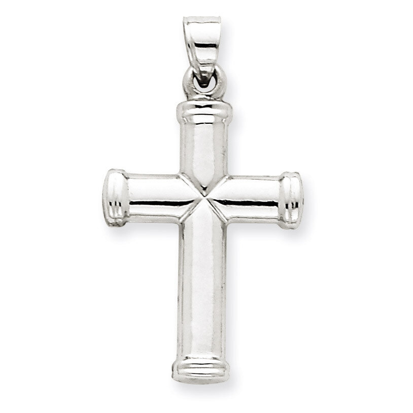 Polished Cross Pendant 14k White Gold D3174, MPN: D3174, 883957899251