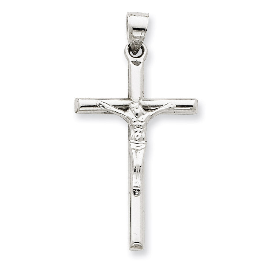 Crucifix Pendant 14k White Gold D3229