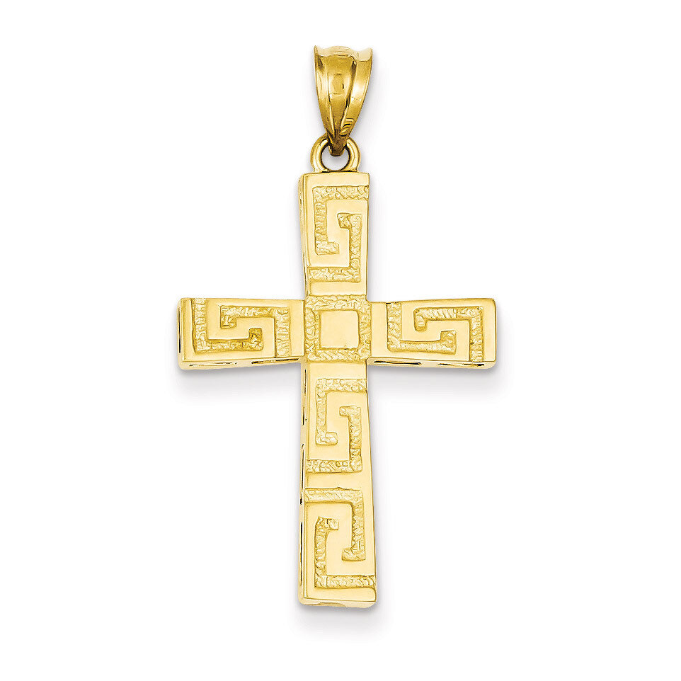 Greek Key Cross Pendant 14k Gold D3496, MPN: D3496, 883957345888