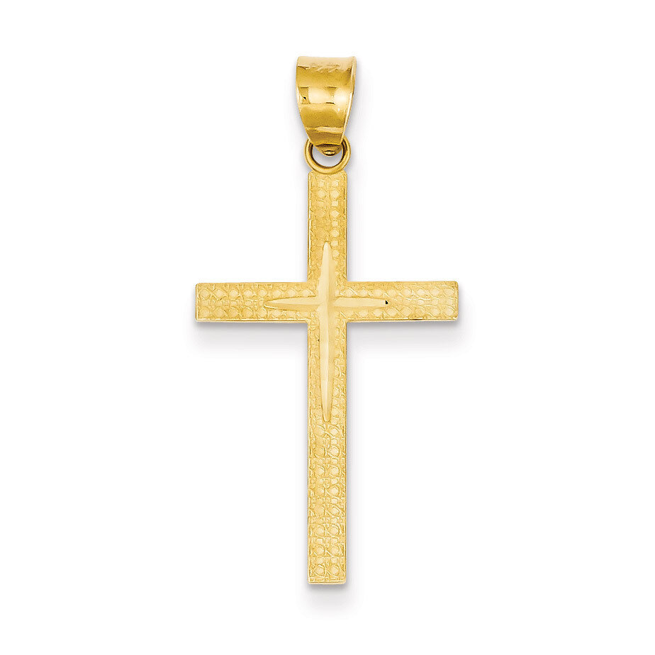 Diamond -Cut Latin Cross Pendant 14k Gold D3568, MPN: D3568, 883957532097