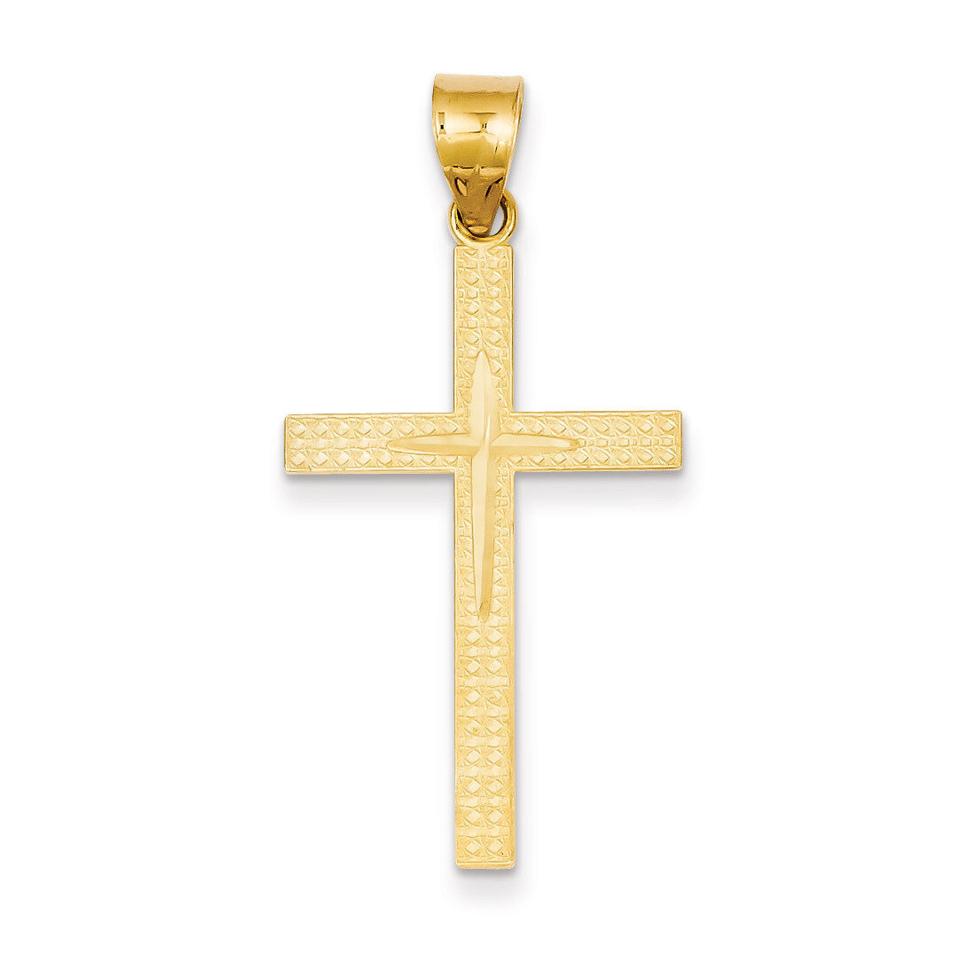 Diamond -Cut Latin Cross Pendant 14k Gold D3571, MPN: D3571, 883957345895