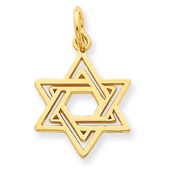 Jewish Star Charm 14k Gold D3802