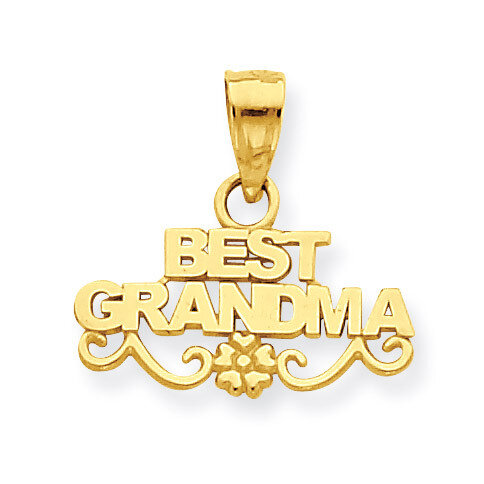Best Grandma Pendant 14k Gold D3957