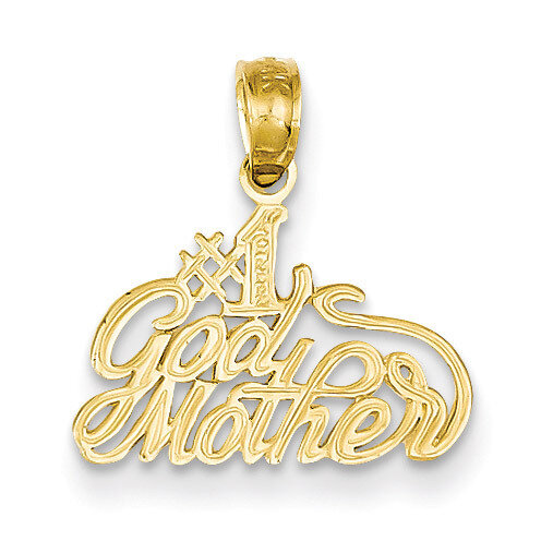 #1 Godmother Pendant 14k Gold D3964
