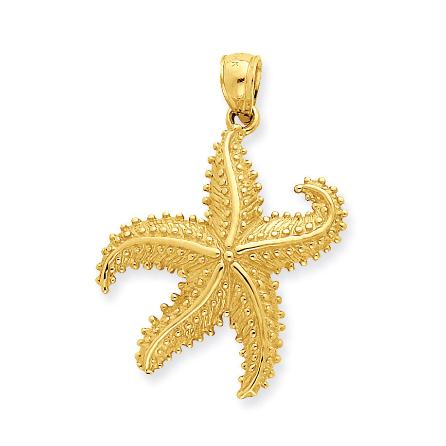 2-D Starfish Pendant 14k Gold D4104