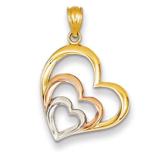 Hearts Pendant 14k Two-Tone Gold D4356, MPN: D4356, 886774256306