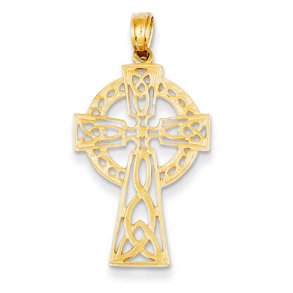Celtic Cross Pendant 14k Gold Polished D4446, MPN: D4446, 637218038220