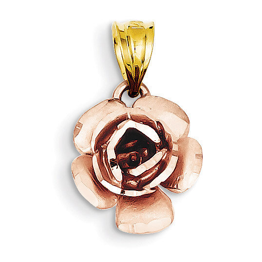 Rose Charm 14k Two-Tone Gold D617