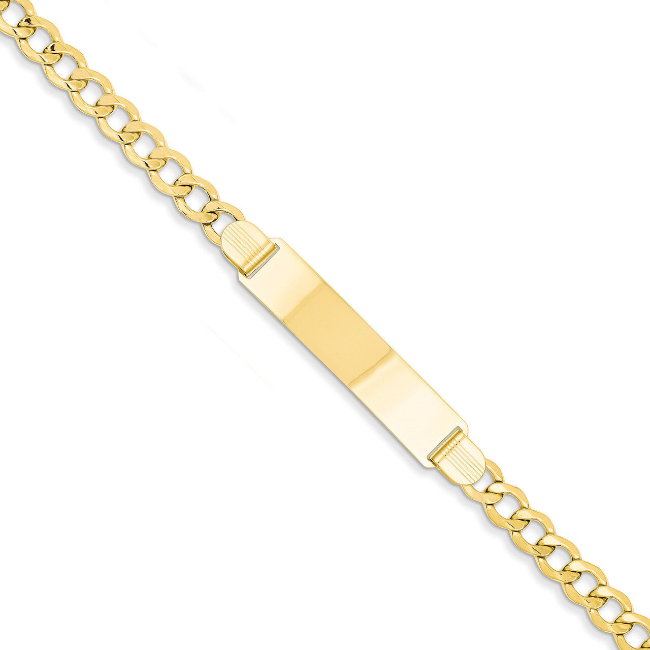 Curb Link 5.9mm ID Bracelet 7 Inch 14k Gold DCID111-7