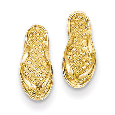 Flip Flop Earrings 14k Gold E904, MPN: E904, 637218050536