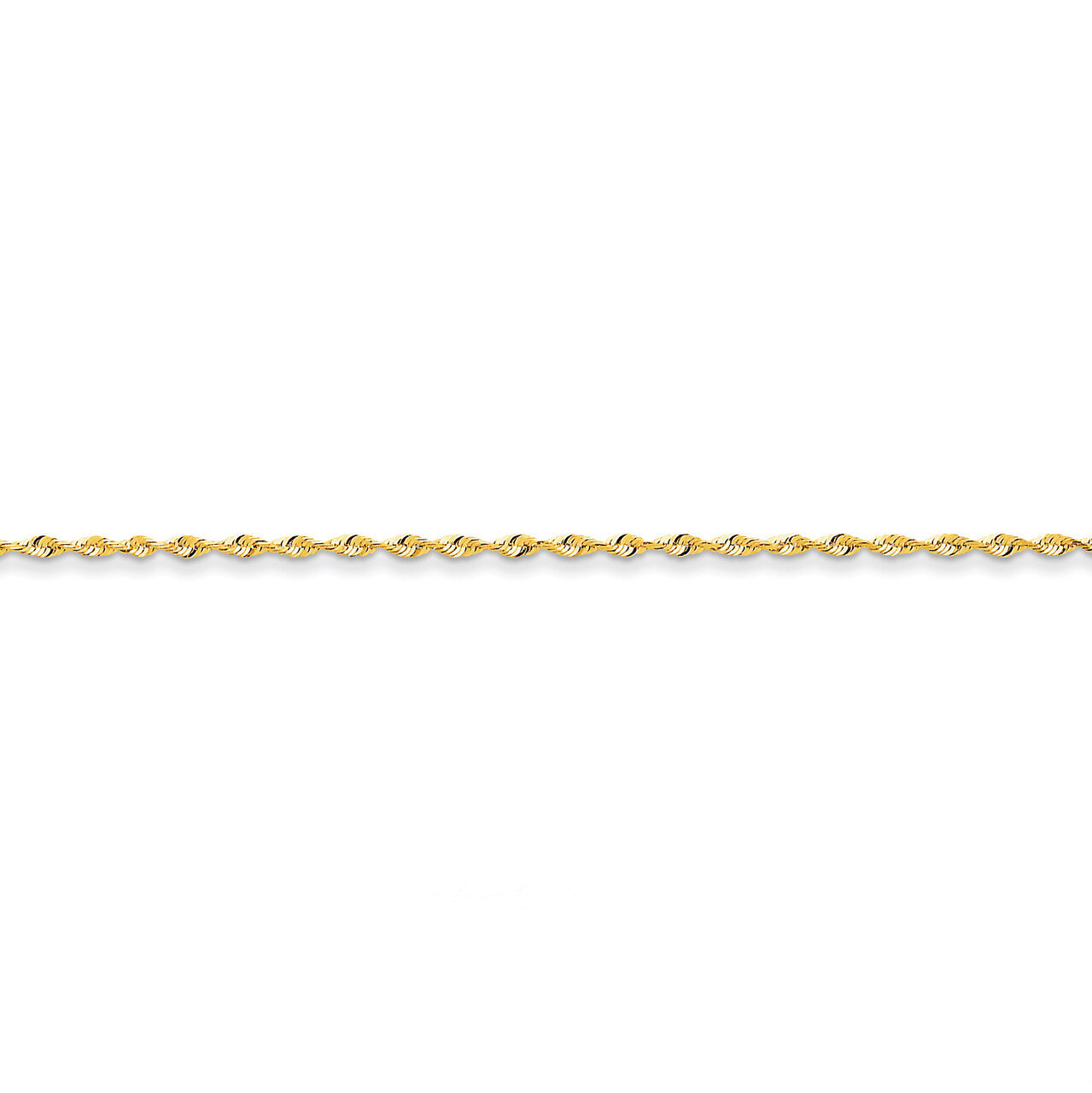 1.8mm Diamond-cut Extra-Light Rope Chain 20 Inch 14k Gold EXL014-20, MPN: EXL014-20, 886774398587