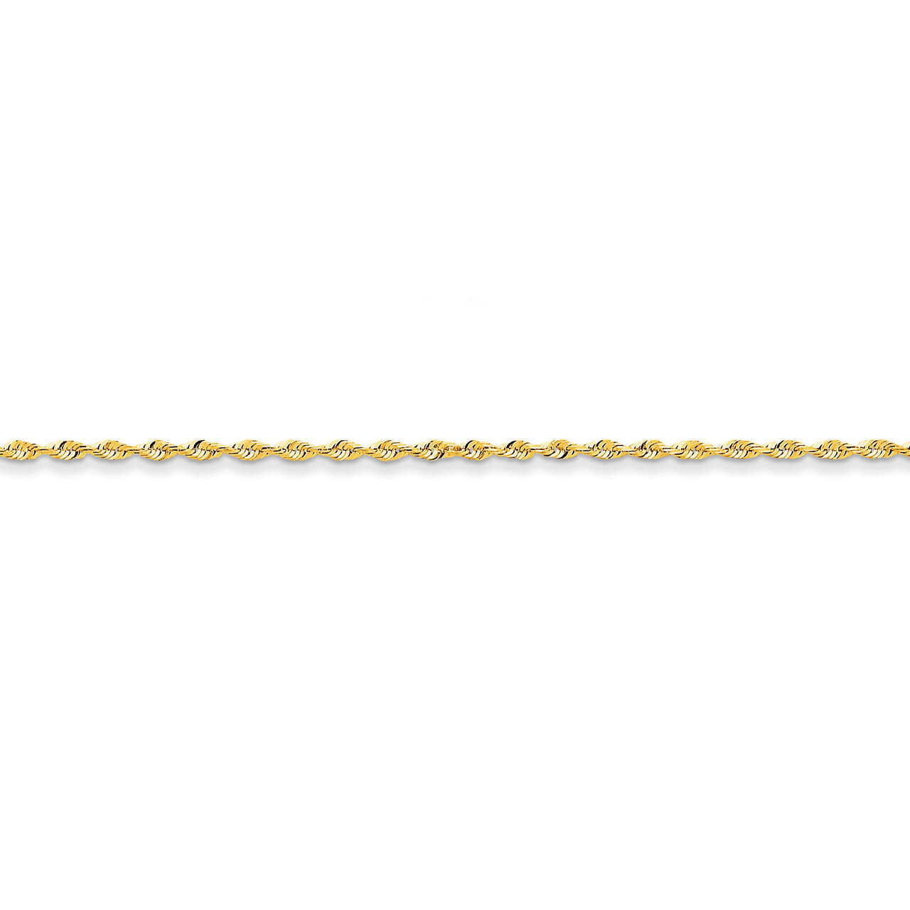 2.0mm Diamond-cut Extra-Light Rope Chain 24 Inch 14k Gold EXL016-24, MPN: EXL016-24, 886774398709