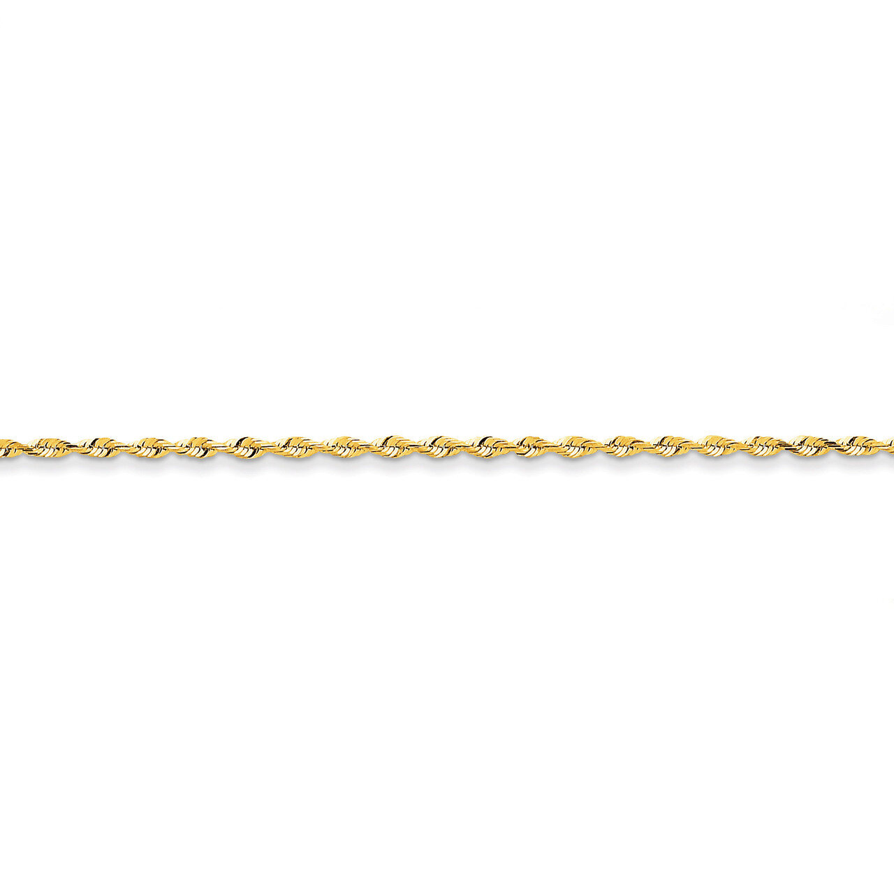 2.15mm Diamond-cut Extra-Light Rope Chain 18 Inch 14k Gold EXL018-18, MPN: EXL018-18, 886774398792