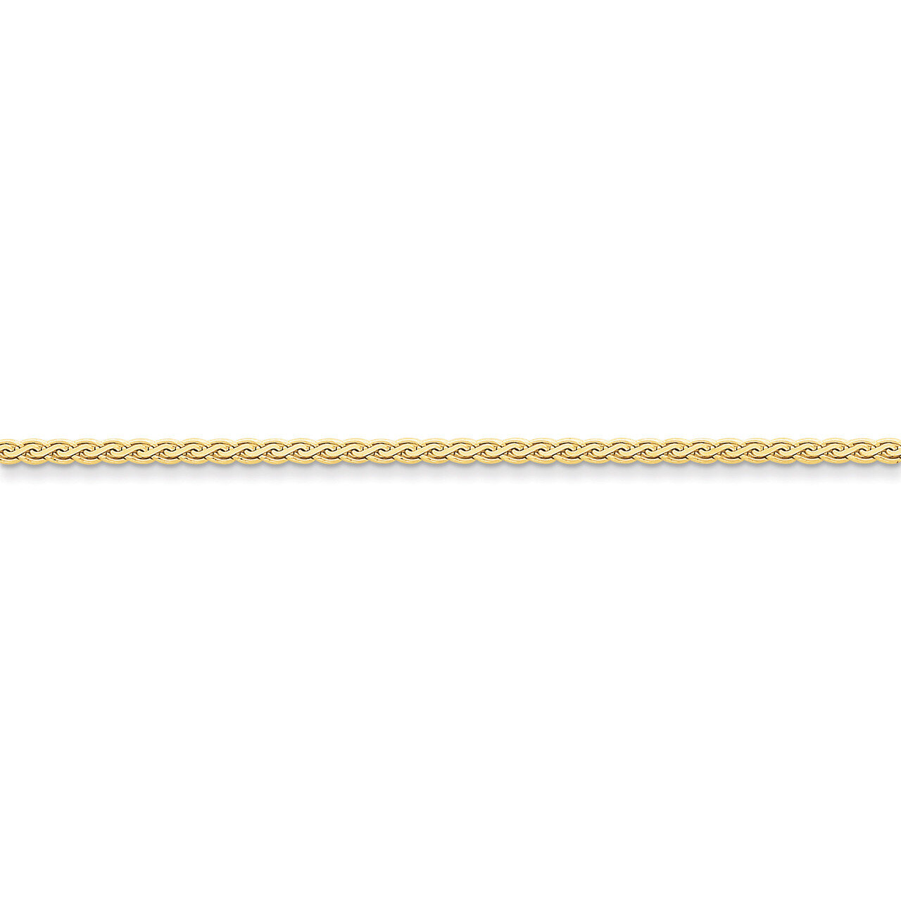 2.5mm Flat Wheat Chain 16 Inch 14k Gold FW070-16