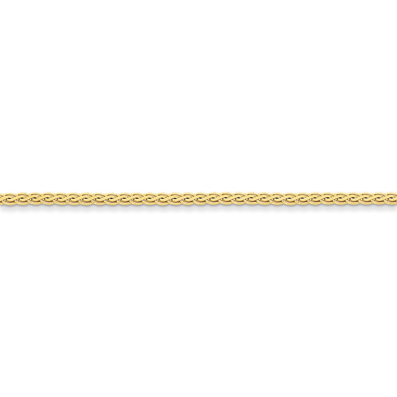 3mm Flat Wheat Chain 16 Inch 14k Gold FW085-16, MPN: FW085-16, 886774430768