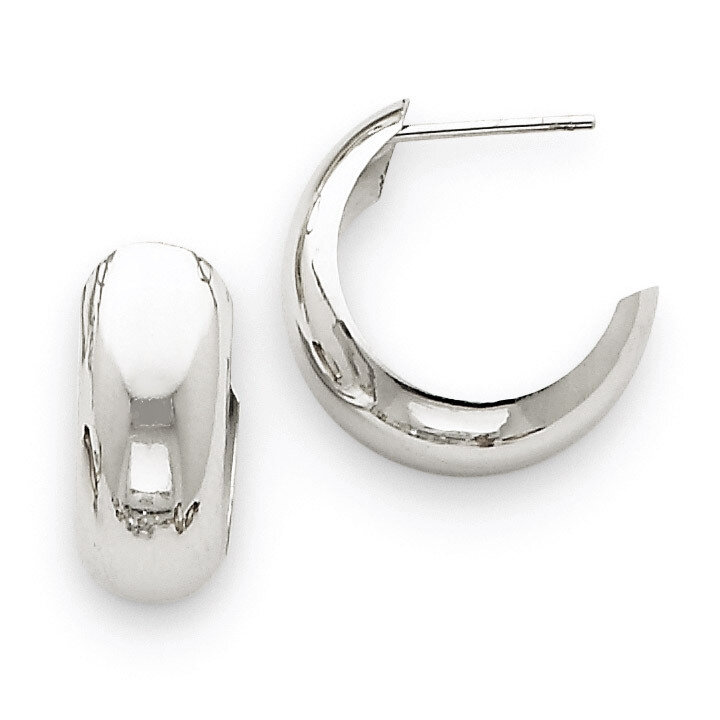 Hoop Earrings 14k White Gold H327, MPN: H327, 883957900599