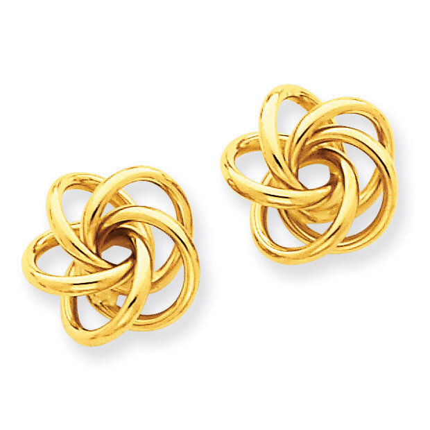 Love Knot Earrings 14k Gold H439, MPN: H439, 886774097183