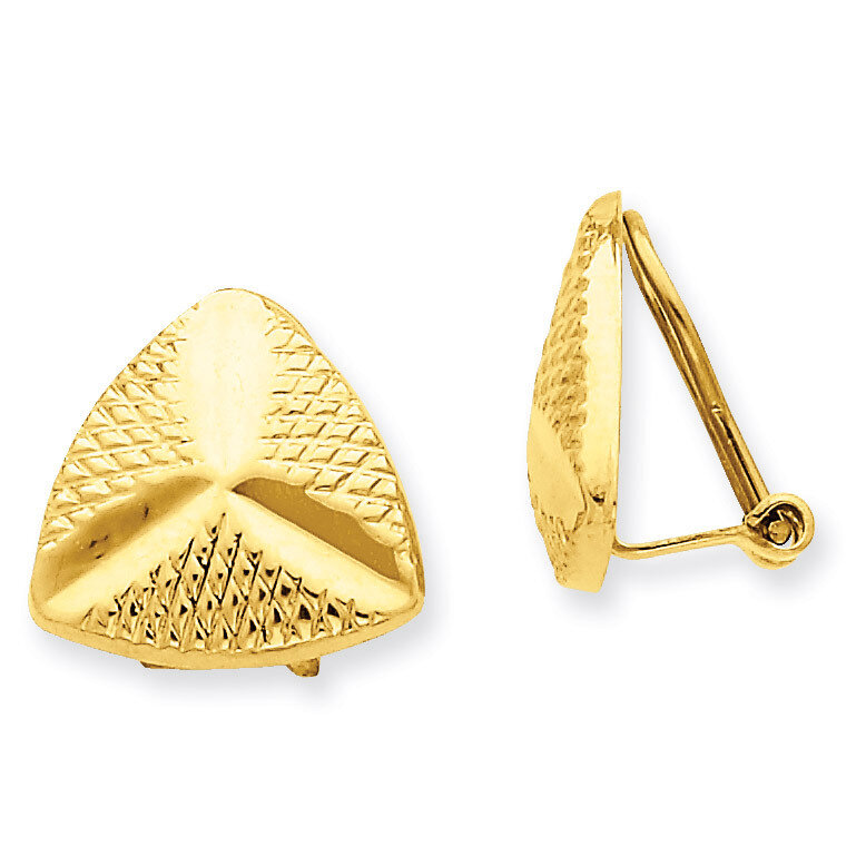 Non-pierced Fancy Earrings 14k Gold H641