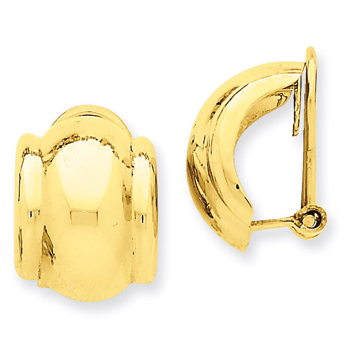 Omega Clip Non-pierced Earrings 14k Gold H873, MPN: H873, 658226127362