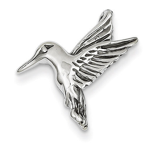 Polished Open-Backed Hummingbird Chain Slide 14k White Gold K1030, MPN: K1030, 883957865669