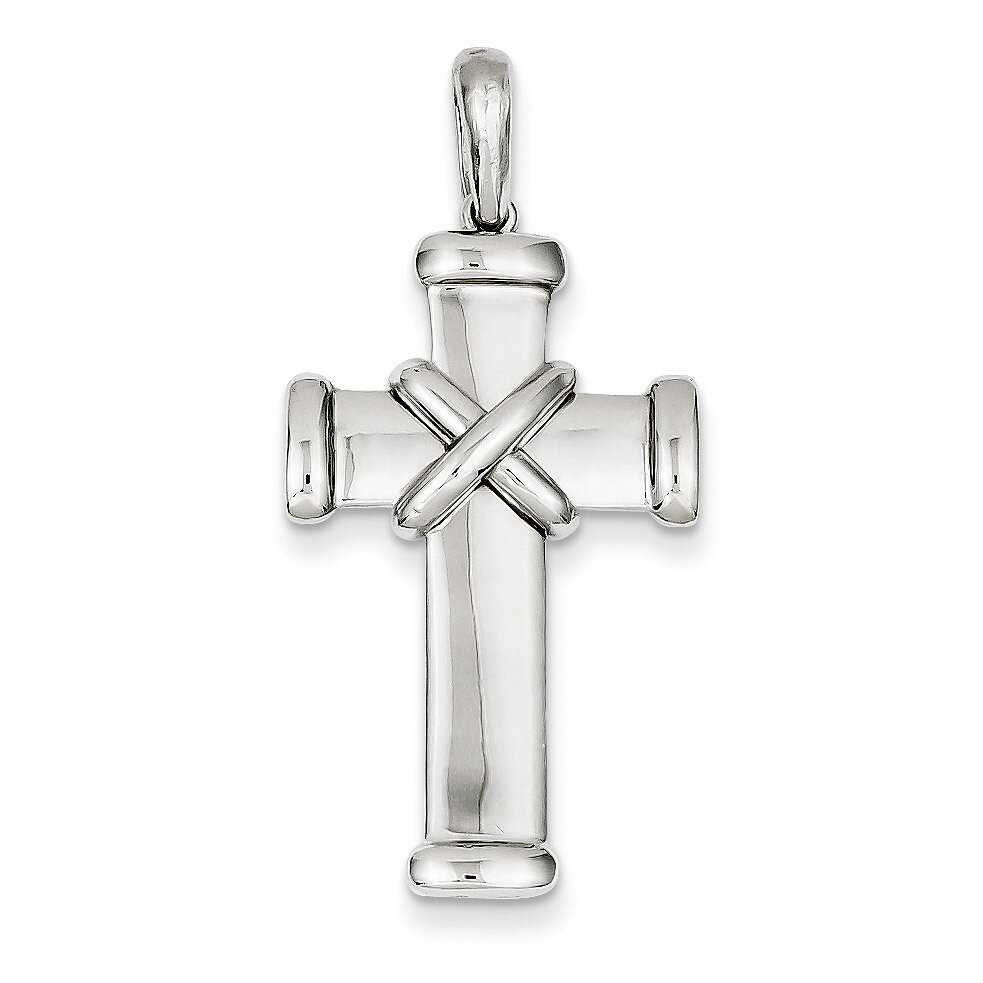 Latin Cross Pendant 14k White Gold K1186, MPN: K1186, 883957901091