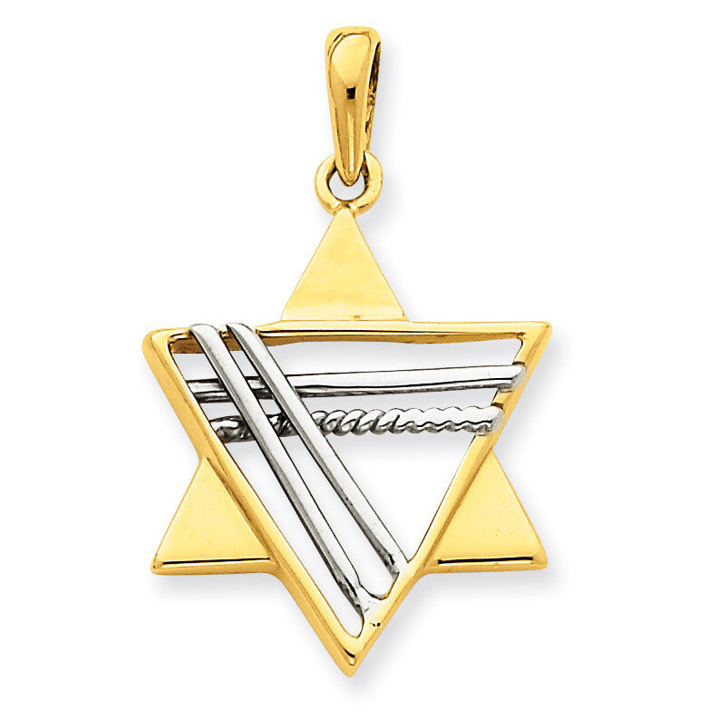 Star of David Pendant 14k Two-Tone Gold K1286, MPN: K1286, 883957901213
