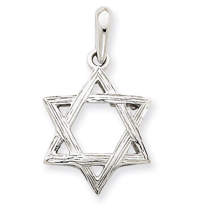 Star Of David Pendant 14k White Gold K1293, MPN: K1293, 883957901244