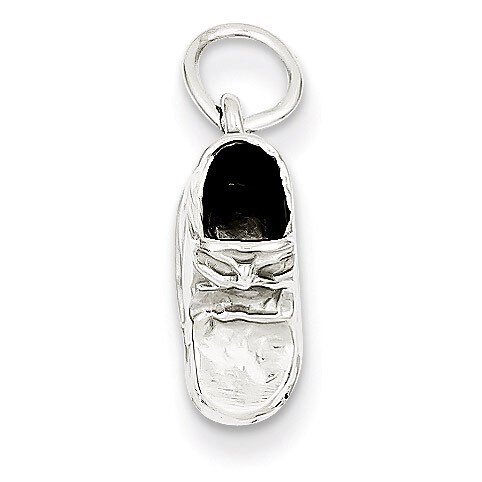 Baby Shoe Charm 14k White Gold K1340