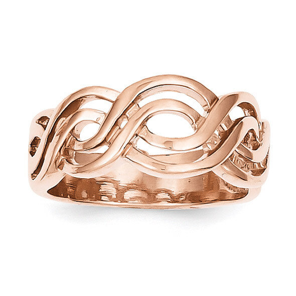 Infinity Ring 14k Rose Gold K1468