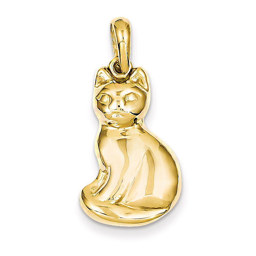 Cat Pendant 14k Gold K1989, MPN: K1989, 883957901558