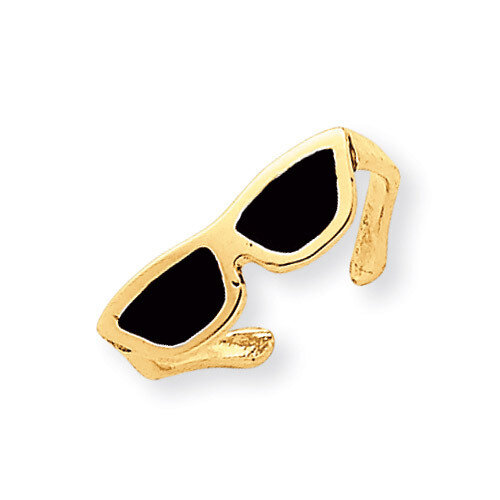 Enameled Sunglasses Toe Ring 14k Gold K2036